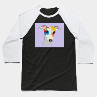 Colorful Whippet Baseball T-Shirt